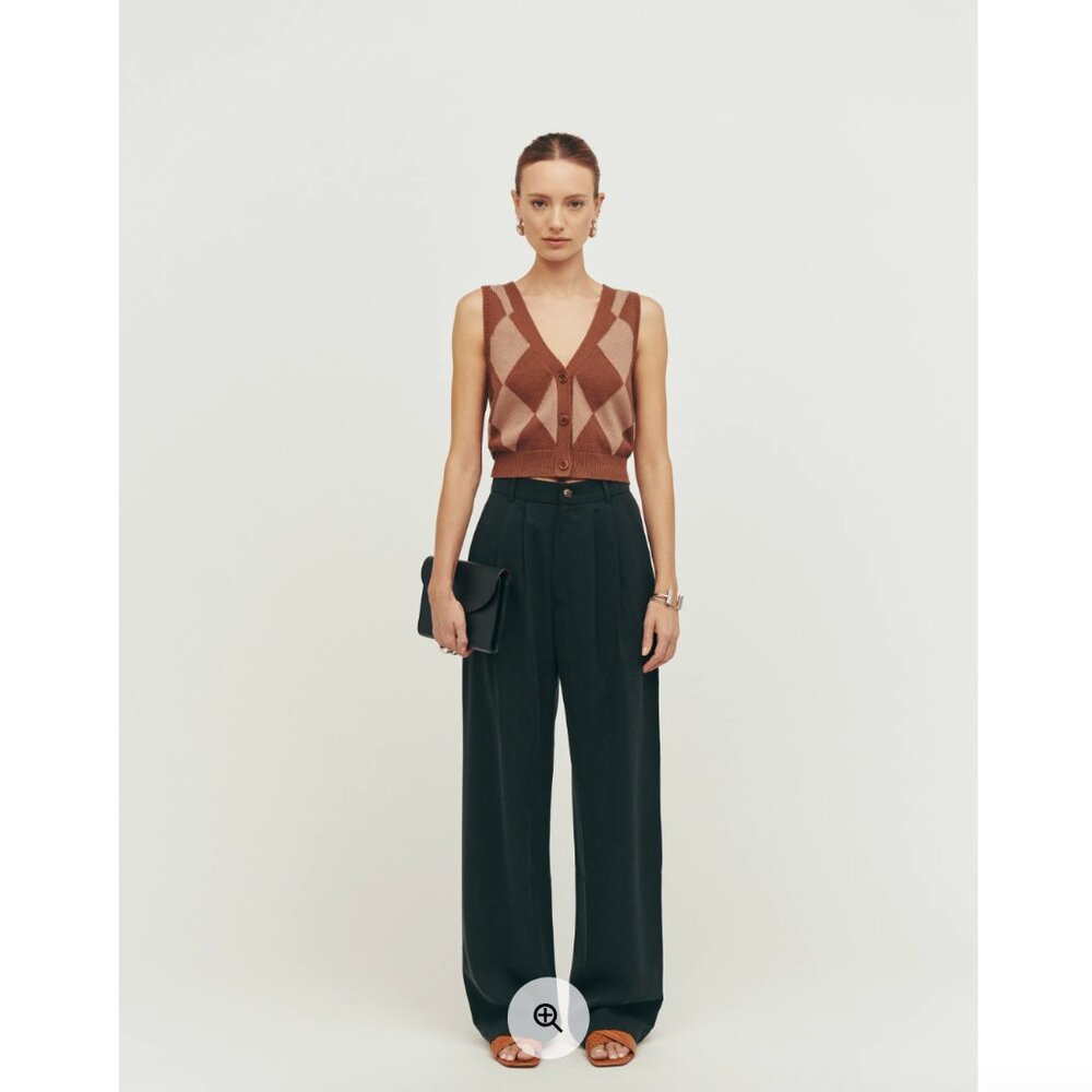 Reformation Black Mason Pant | Size 4